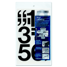 Picture of Chartpak 3 in. Adhesive Permanent Vinyl Number Set - Black&#44; Set 16