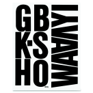 Picture of Chartpak 6 in. Adhesive Vinyl Capital Letter Set - Black&#44; Set 38