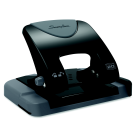 74001 SmartTouch Metal 2-Hole Punch - Black - 12 Sheets - Ergonomic Design