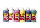 Picture of Crayola Premier Non-Toxic Liquid Tempera Paint Set - 1 Pt Squeeze Bottle, Set 12