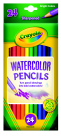 Picture of Crayola Non-Toxic Watercolor Colored Pencil Set- 3.3 mm. Thick Tip- Set 24