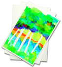 Picture of Sax Watercolor Paper School Pack For Beginning Artists - 12 x 18 in. - Natural White- Pack 100