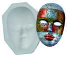 Picture of Mayco Plain Plaster Face Mask Mold - 9 x 5 in.