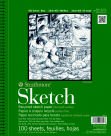 Picture of Strathmore 400 Series Binding Acid-Free Recycled Sketch Pad - 11 x 14 in. - White