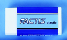 Picture of Factis Non-Abrasive Self-Cleaning Graphite Eraser - White- Pack 24