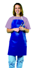 Easy-To-Clean Vinyl Student Apron - 17 x 29 in. - Blue