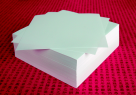 5.87 x 5.87 in. Paperwhites Practice Origami Paper - White, Pack 500
