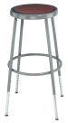Picture of National Public Seating 19-27 in. Adjustable Height Stool&#44; Steel&#44; Gray