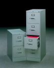 Picture of HON 15 x 25 in. 510 Heavy Duty Vertical Letter Size File Cabinet With Lock- Light Gray- 2-Drawers