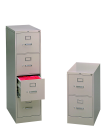 Picture of HON 18.25 x 26.5 x 52 in. Heavy Duty Legal Size Vertical File Cabinet With Lock&#44; Black&#44; 4-Drawers