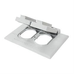 52499SCREC Receptacle With Cover Weatherproof White
