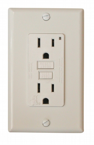 VGF15W Gfi Receptacle With Light - White