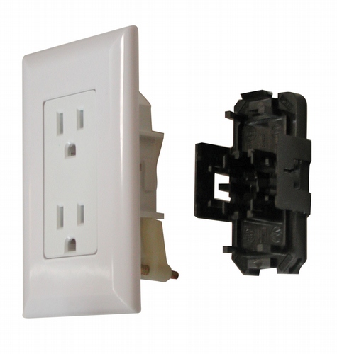 WDR15WT Decor Receptacle With Cover - White