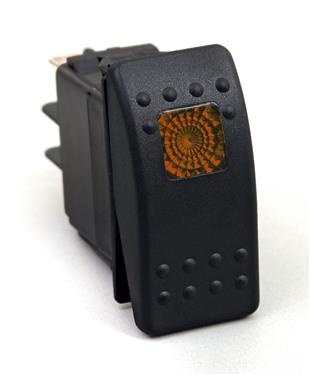 Picture of DAYSTAR KU80013 Multi Purpose Switch Push Button Switch 20 Amp Max Rocker Switch - Amber