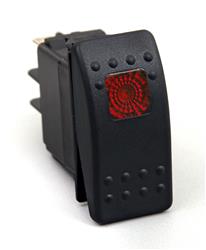 Picture of DAYSTAR KU80014 Multi Purpose Switch Push Button Switch 20 Amp Max Rocker Switch - Red