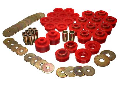 BUSHINGS  CAR HANDLING Red Polyurethane