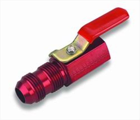 230503 8 Red Anodized Aluminum Shut Off Valve