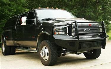 FS05S12601 Full Grille Guard Bumper, Black Steel