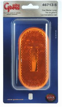 Picture of GROTE PERLUX 467135 Side Marker Light Universal Surface Mount 4 In. X 2 In. Yellow Lens