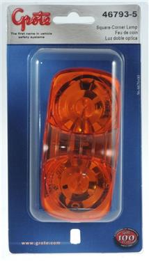 Picture of GROTE PERLUX 467935 Side Marker Light Universal Surface Mount 4 In. X 2 In. Yellow Lens