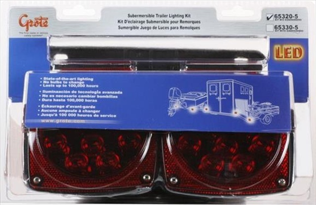 GROTE PERLUX 653205 Trailer Light Stop Turn Tail Light With Side Marker Light