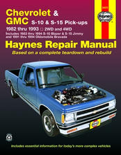 24070 Repair Manual Chevrolet, GMC S-10, Pick-Ups, Olds Bravada