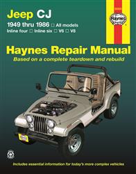 50020 Repair Manual Jeep, Cj