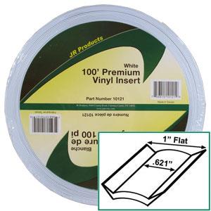 JR PRODUCTS 10121 Exterior Hardware RV 1 in. x 100 ft. Vinyl Insert White
