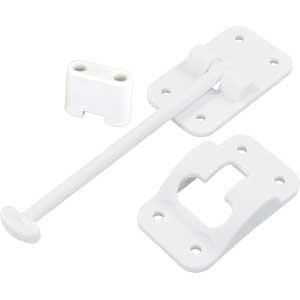 Auto Accessories, 10444B Exterior Hardware RV 6 in. T Holder Pol. White