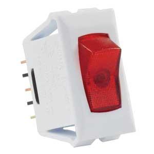 12505 12V On-Off Switch - Red-White Pack 1