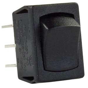 MINI-12V DOUBLE POLE ON/ON SWITCH, BLACK