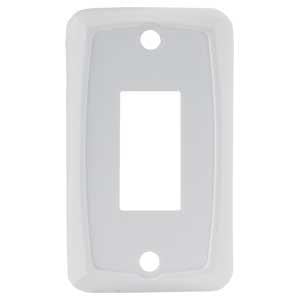 12845 Single Switch Plate White