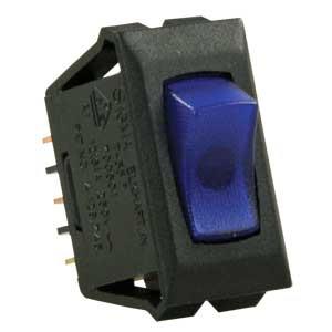 13685 Indicator Light Switch - Blue - Black