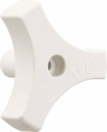 20165 0.56 In. Tri-Lug Window Knob White
