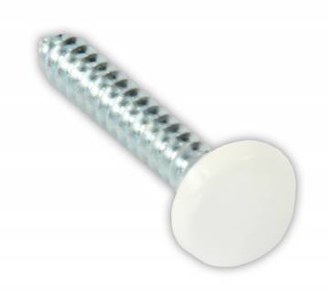 20415 Kappet Screws With Covers White