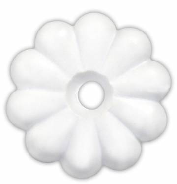 20455 Plastic Rosettes White