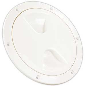 31005 4 In. Acces Deck Plate- White