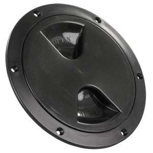 31035 5 In. Acces Deck Plate- Black