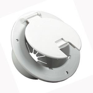 5412A Cable Hatch With Back Polar White