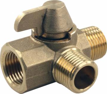 62245 3-Way Brass Diverter Valve