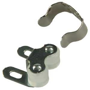 DOUBLE ROLLER CABINET CATCH W/CLIP