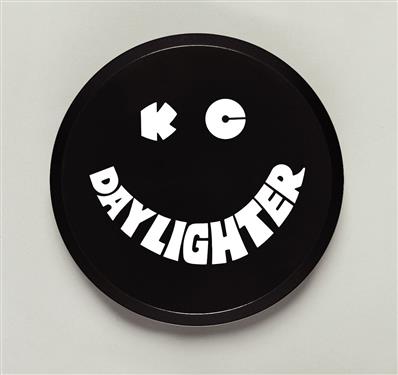 KC HILITE 5200 6 In. Round Black Plastic Light Cover With White Kc Daylighter Logo