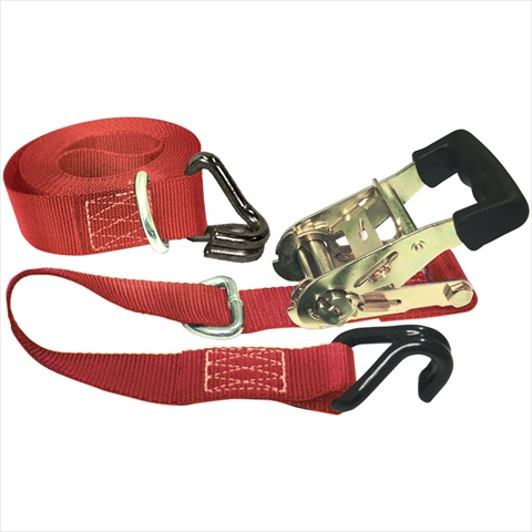 5524 14 Ft. X 1.5 In. Ratchet Tie-Down With Double J-Hooks & Padded Handle