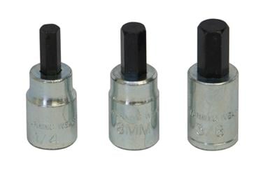 Lisle 3pc Brake Caliper Bit Set, 3/8" Drive (12550)