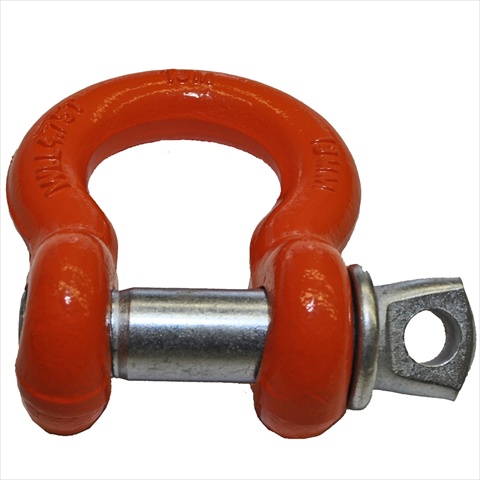 60-50134 0.75 in. 9500 lbs Load Capacity Orange Shackle