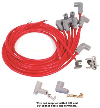 31239 Spark Plug Wire Set - 8 Cylinder, Red