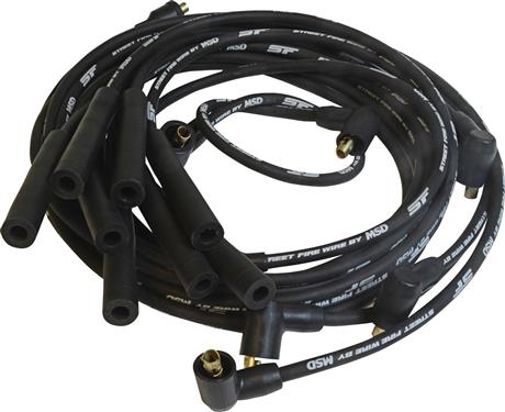 5531 Street Fire Wires Spark Plug Wire Set, Black