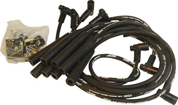 5567 Street Fire Wires Spark Plug Wire Set, Black