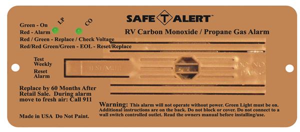 35742BR Carbon Monoxide & Propane Leak Detector - LP & CO Gas, Brown -  MTI INDUSTRY, MT326006