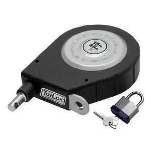 TOLYLOK NYLON 15FT CABLE LOCK WITH PADLOCK